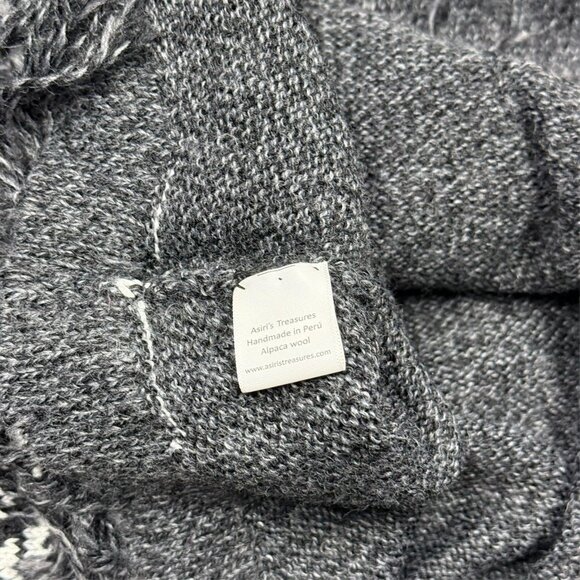 NWT Asiri's Treasures Alpaca Wool Aztec Knit Hoodie Sweater Handmade Peru Small - Picture 7 of 9